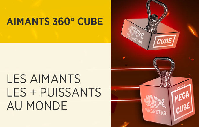 Aimants Magnetar 360° Cube et MegaCube : Le Choix Ultime pour la Pêche à l'Aimant
