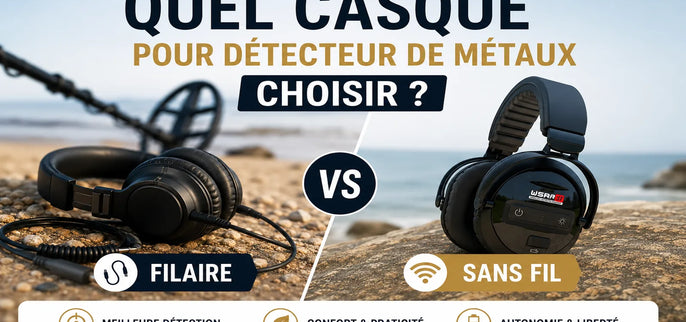 Quel casque pour détecteur de métaux choisir ? Filaire vs sans fil