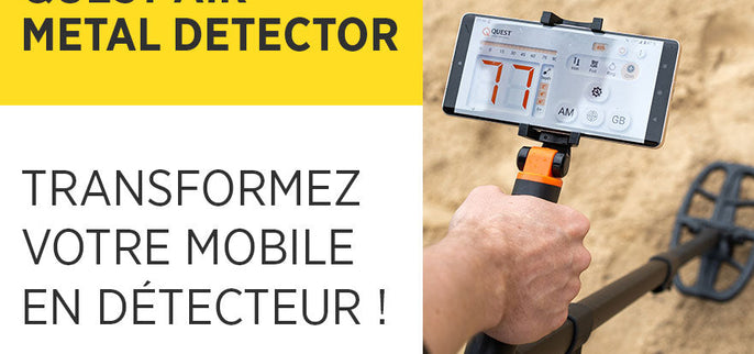 Quest Air Metal Detector : Le Premier Détecteur de Métaux Sans Fil, Piloté par Smartphone