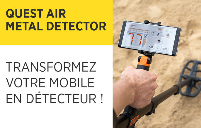 Quest Air Metal Detector : Le Premier Détecteur de Métaux Sans Fil, Piloté par Smartphone