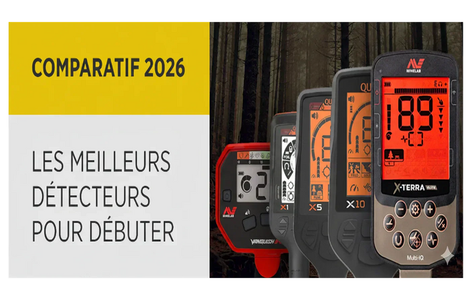 Comparatif des meilleurs détecteurs de métaux pour débuter avec plusieurs modèles destinés aux utilisateurs débutants.