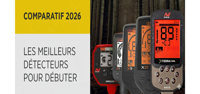 Comparatif des meilleurs détecteurs de métaux pour débuter avec plusieurs modèles destinés aux utilisateurs débutants.