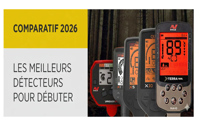 Comparatif des meilleurs détecteurs de métaux pour débuter avec plusieurs modèles destinés aux utilisateurs débutants.