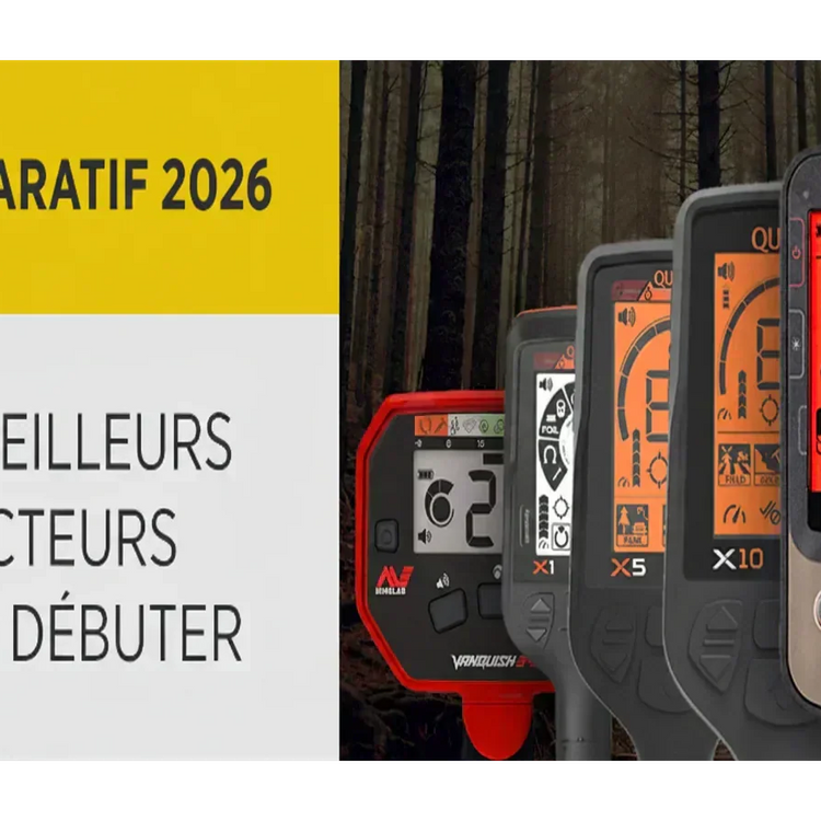 Comparatif des meilleurs détecteurs de métaux pour débuter avec plusieurs modèles destinés aux utilisateurs débutants.