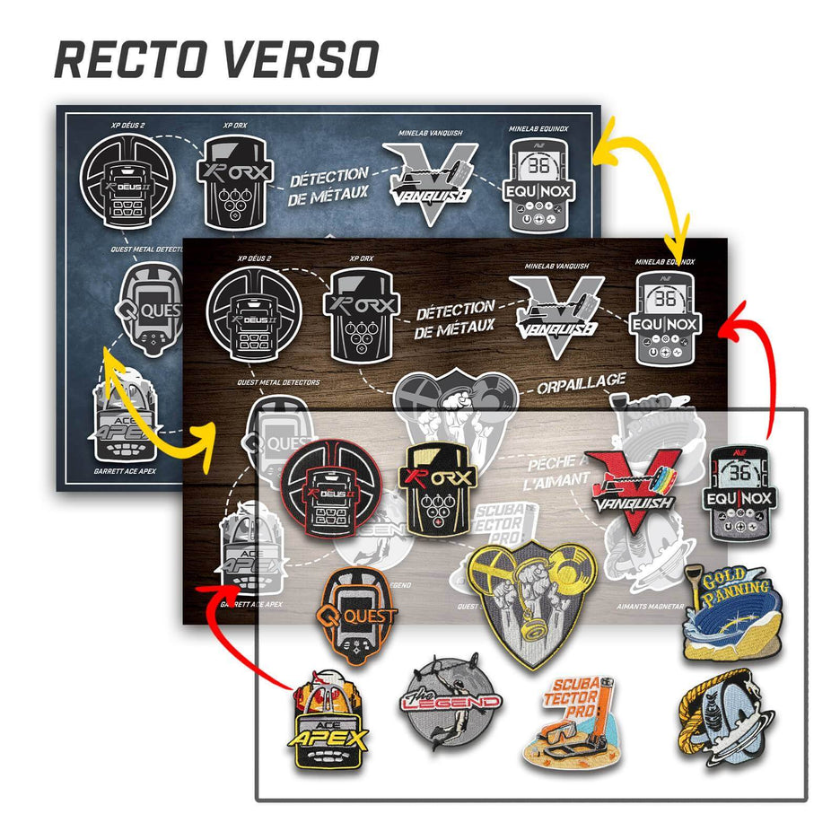 Collection 11 Patchs + Poster Recto Verso