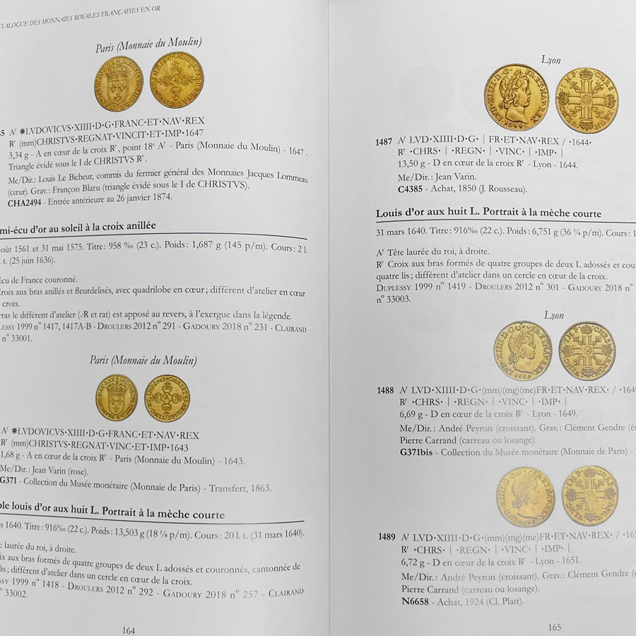 Catalogue des Monnaies Royales Françaises - Tome 1 et 2