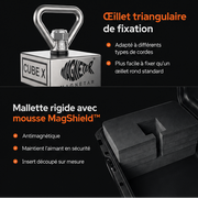 Pack Aimant Magnetar 360° - CUBE X - 450 kg