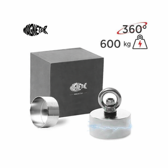 Aimant Néodyme 360° - HARDCORE - 600kg