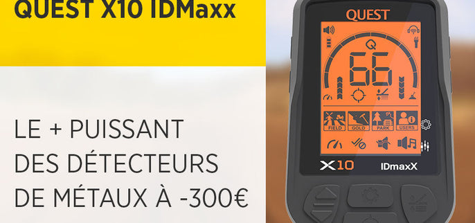 QUEST X10 IDMaxx : Le Plus puissant Des Détecteurs De Métaux à -300€