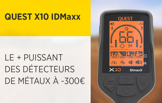 QUEST X10 IDMaxx : Le Plus puissant Des Détecteurs De Métaux à -300€