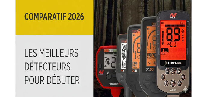 Comparatif des meilleurs détecteurs de métaux pour débuter avec plusieurs modèles destinés aux utilisateurs débutants.