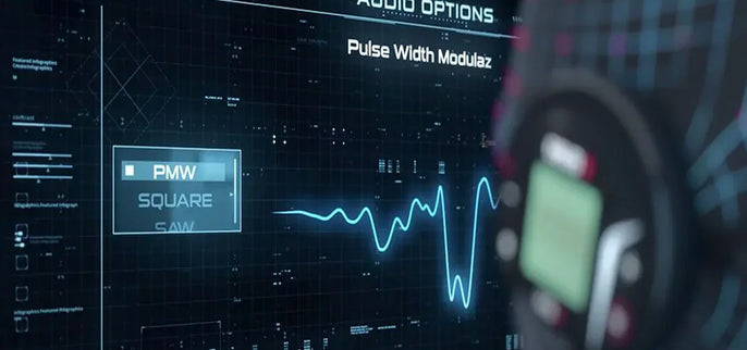 Interface audio du détecteur XP DEUS 2 affichant une courbe de signal sonore et les options de modulation audio utilisées en détection de métaux.