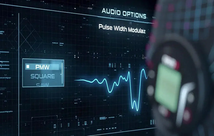 Interface audio du détecteur XP DEUS 2 affichant une courbe de signal sonore et les options de modulation audio utilisées en détection de métaux.