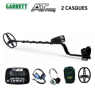 Garrett AT PRO : 2 casques + protège + sac