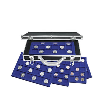 Mallette numismatique Bleu