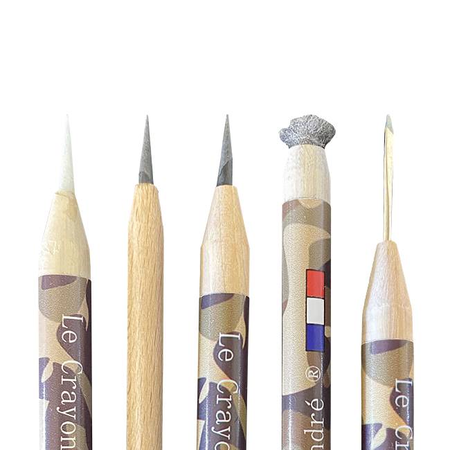 Le Crayon à André ® - Set 5 crayons grattoirs
