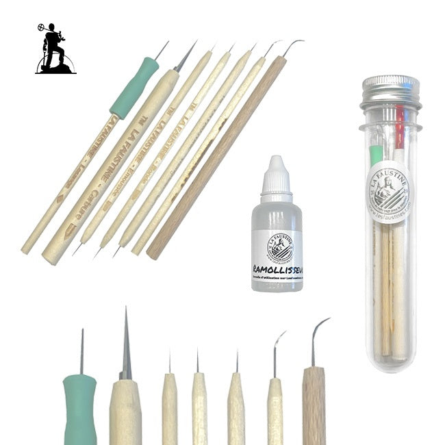 Set de 7 aiguilles de nettoyage + Ramolisseur - La Faustine