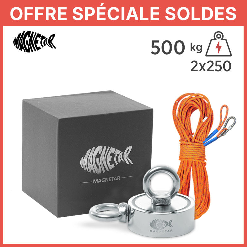 Pack Aimant Néodyme Bulldog 500 kg