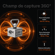 Pack Aimant Magnetar 360° - CUBE X - 450 kg