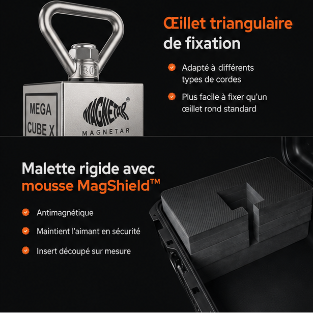 Pack Aimant Magnetar 360° MegaCube X - 900 kg