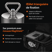 Pack Complet Aimant Magnetar 360° Barbarian X - 1600kg