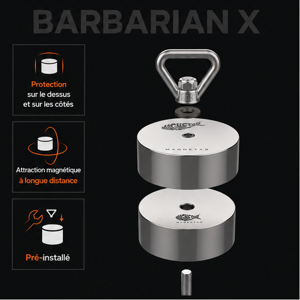 Pack Complet Aimant Magnetar 360° Barbarian X - 1600kg