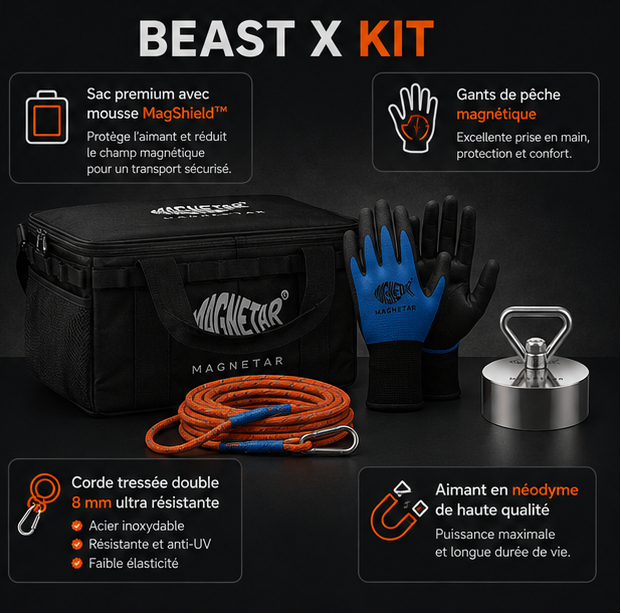 Pack Complet Aimant Magnetar 360° Beast X - 1400kg